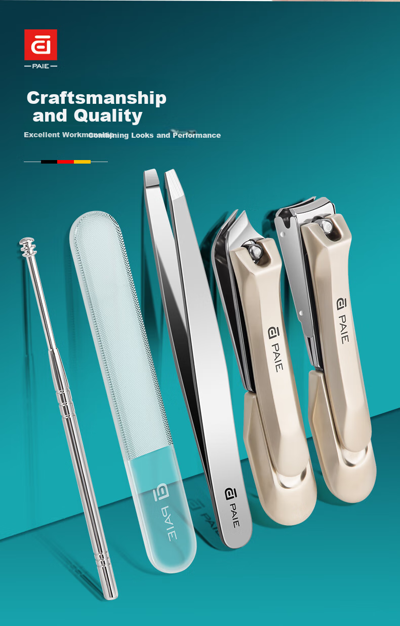 PAIE Anti-Splash Nail Clipper Set, Home-Use High-Quality Nail Clippers, Professional Care Tools for Men And Wome 3