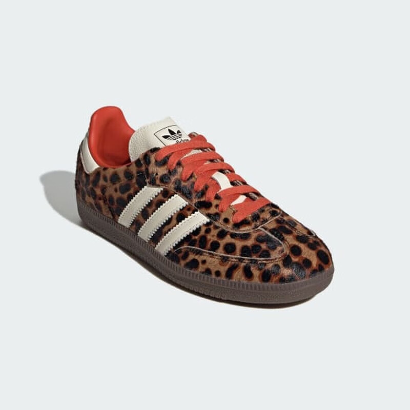 Adidas SAMBA Trefoil Casual Shoes for Women, Leopard Print Brown JI2734 Size 36.5 5