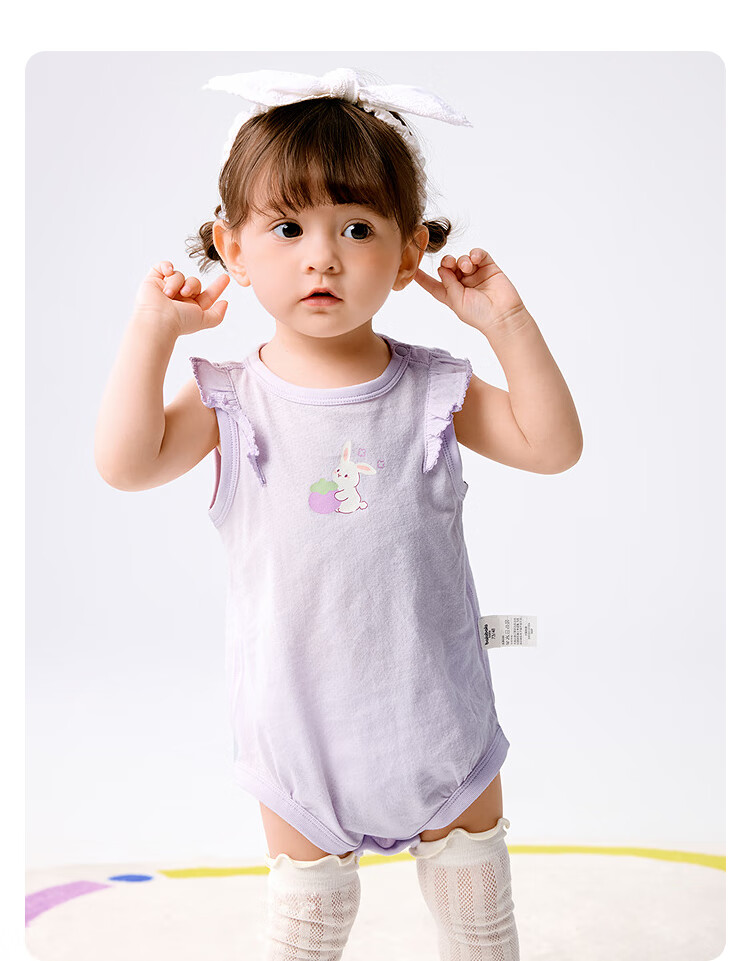 BALABALA Children's Clothing, Baby Triangle Onesie, Pure Cotton Infant Romper, 2026 New Summer Two-Piece Set, Soft Cute Stylish Outfit 5