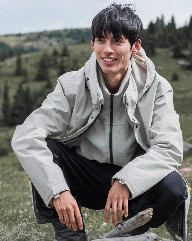 DECATHLON Waterproof Detachable Three-In Jacket, Outdoor Warm Mountaineering Coat, Men's Style 4001678 5