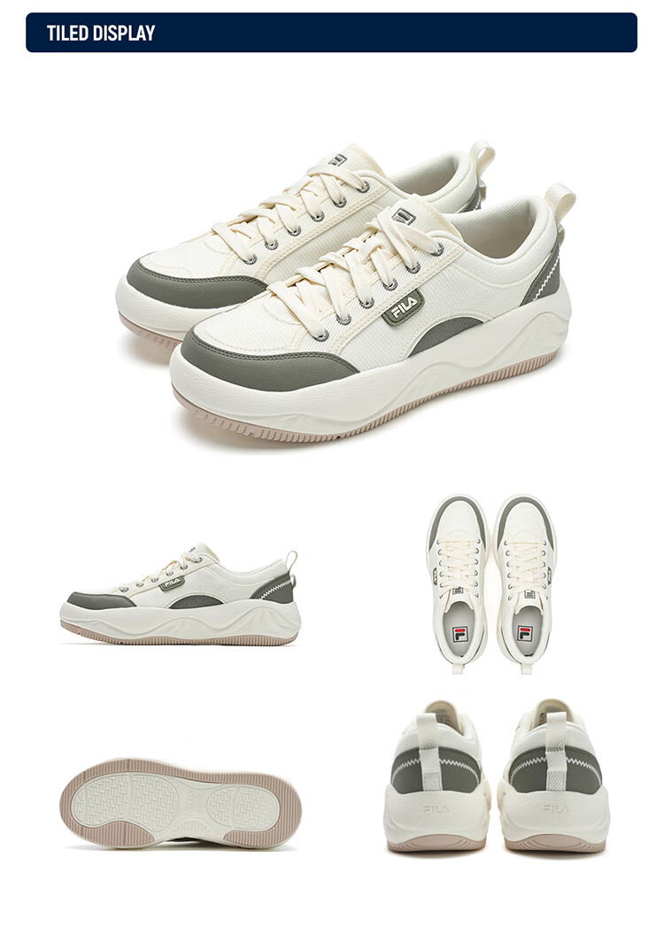 FILA Official Men's Shoes, COOKIES Retro Canvas Shoes, Cookie Shoes, Fashionable Casual Shoes 14