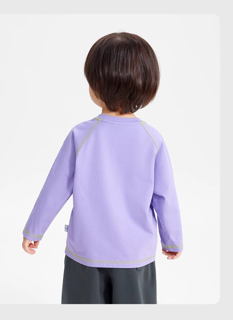 Ciciibear [Antibacterial, Cooling, Moisture-Wicking] Ciciibear Baby Long-Sleeve T-Shirt Spring And Autumn Style, Boys' Raglan Sleeve Undershirt Top 9