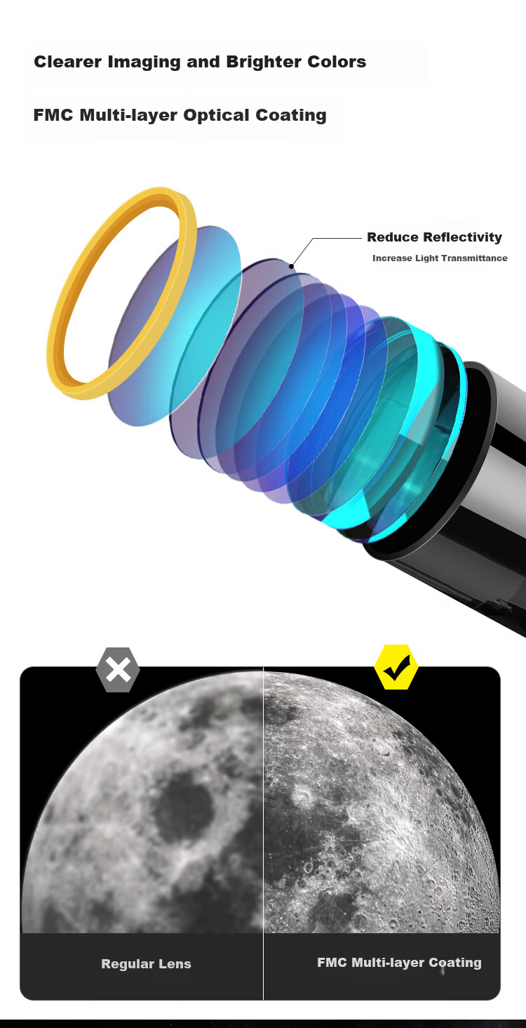 EXPLORE SCIENTIFIC Astronomical Telescope, High Magnification, High Definition, Professional Entry-Level, Boys' Stargazing, Elementary School Children's Day Gift 12