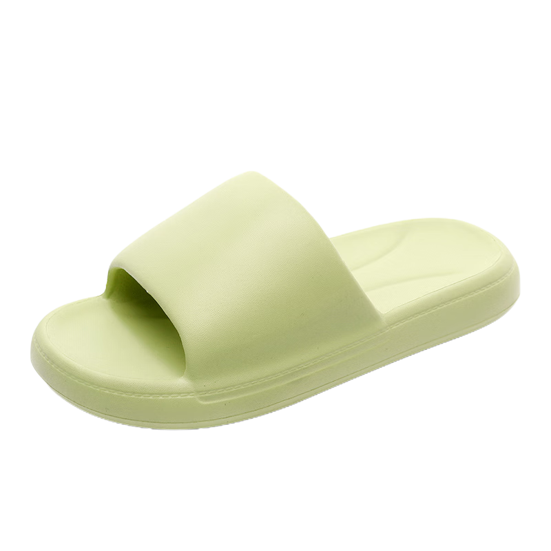 GUOLUOFEI Summer Home Slippers Indoor Non-Slip Bath EVA Casual Outdoor Shoes for Men And Women, Wearable Outside, White, Size 36-37