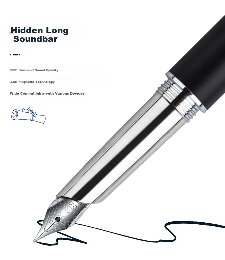 HERO Fountain Pen Gift Box, HERO × Shandong Aircraft Carrier H605D Co-Branded Series Notebook Gift Box, Signature Gift Box, Silver 8