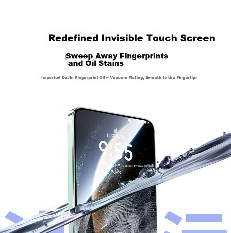 UGREEN [Premium High-Aluminum Glass] Tempered Glass Screen Protector for Huawei Mate 70, Anti-Fingerprint Shatterproof Film - Black Gold Deluxe Edition 2 Pieces 10