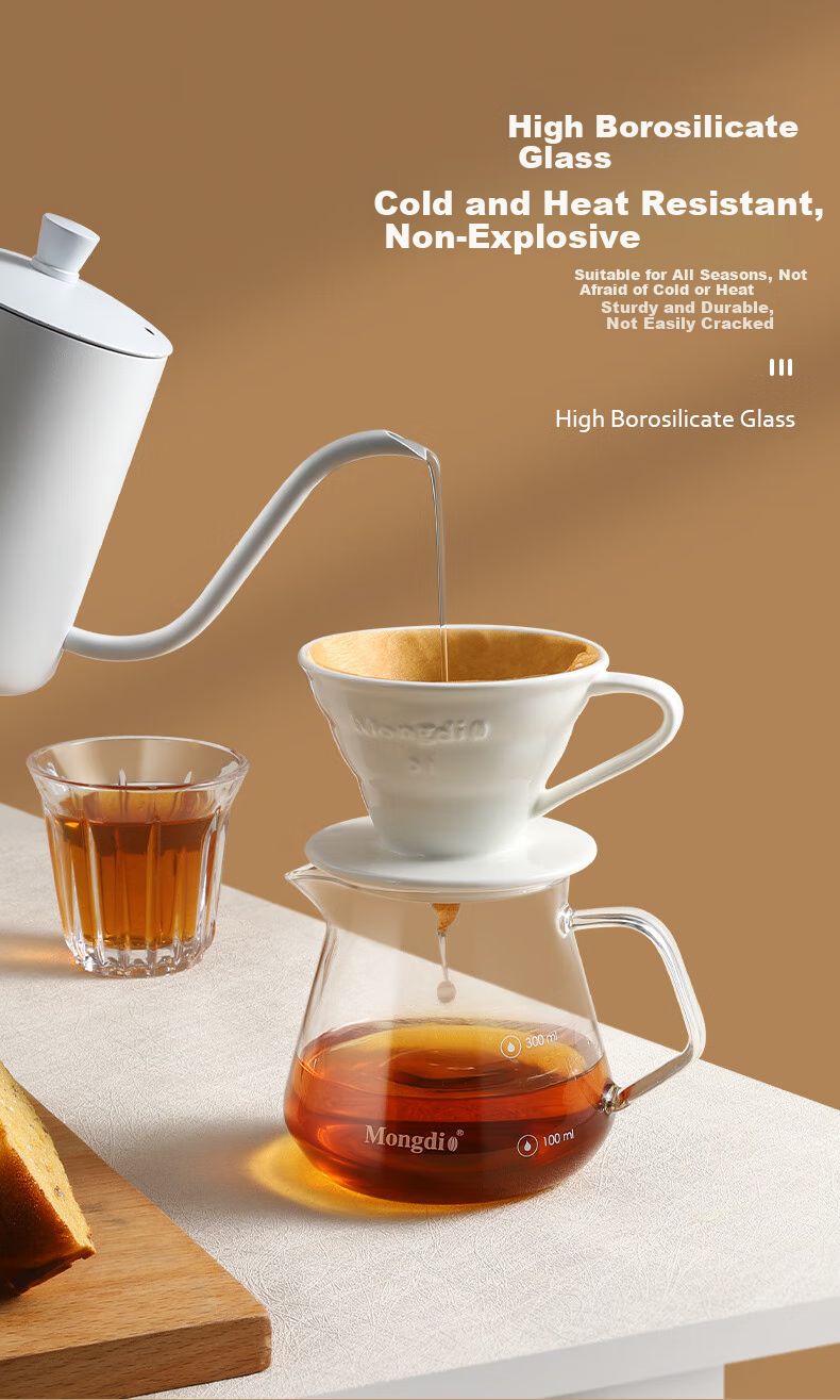 Mongdio Pour-Over Ceramic Filter Cup, V60 Drip Coffee Filter, No. 01 Red 3