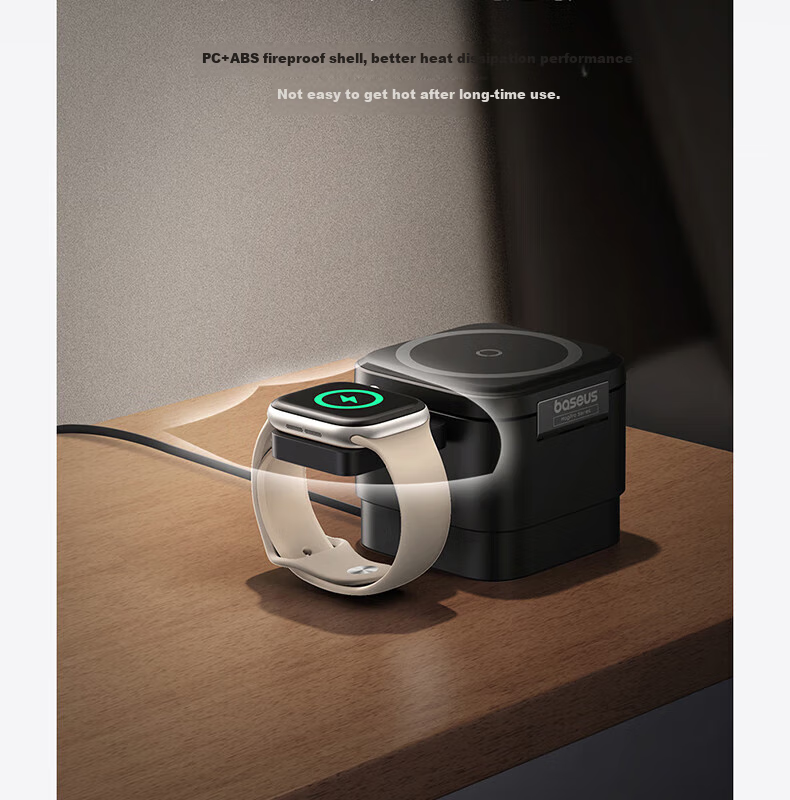 Baseus MagPro Magnetic Apple Watch Wireless Charger 2.5W Compatible with Apple Watch 10/9/8/7/6/5/4/3/2/SE/Ultra 13