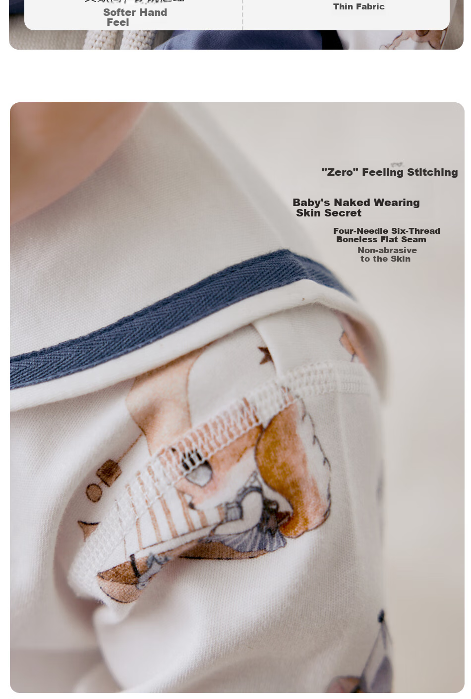 OAK FAMILY Spring And Autumn Newborn Front-Opening Bodysuit, Pure Cotton Baby Romper, Infant Clothing, Little Prince, Size 59 7