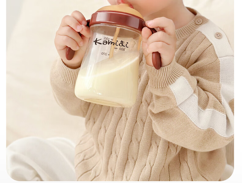 Kamidi Baby Shell PPSU Bottle for 8 Months And Above, Gravity Ball Milk Bottle for Toddlers, 330ml 18