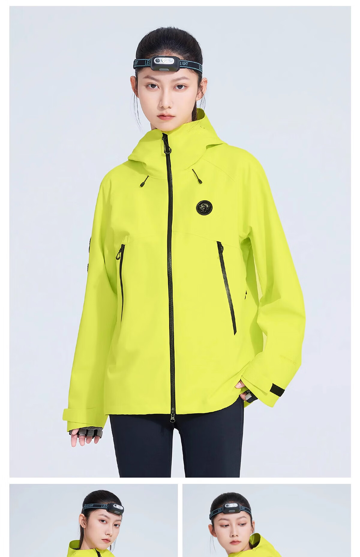 CAMEL Panda Series Hard Shell Waterproof Windproof Outdoor Mountaineering Jacket Cycling Coat A35BA6B113 M 17