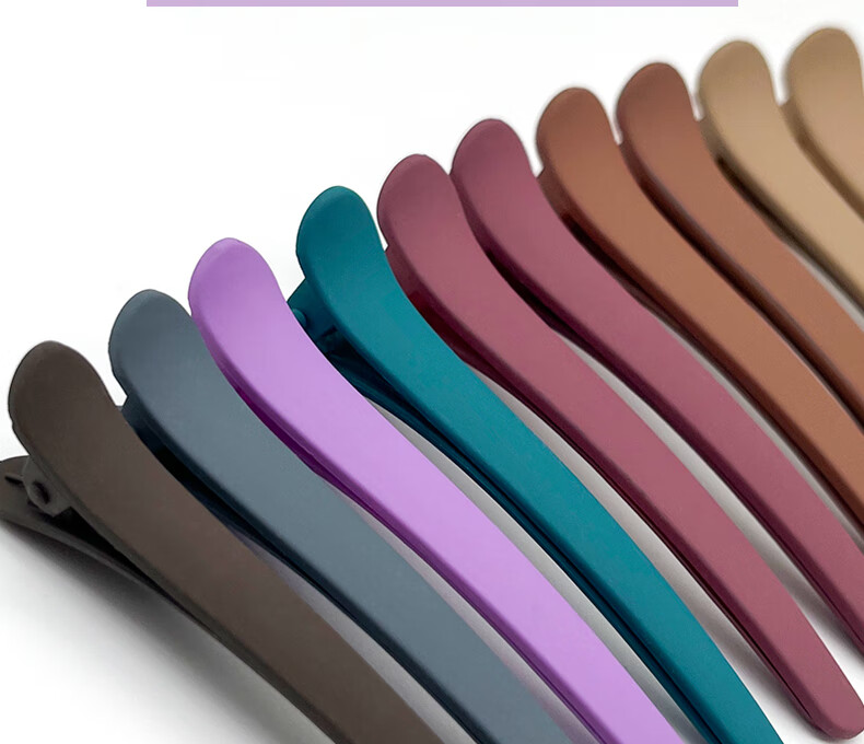 Jianyingshu Matte Hair Clips for Bangs, 10-Pack, Solid Color Minimalist Hair Clips for Women, Makeup and Bang Clips 5