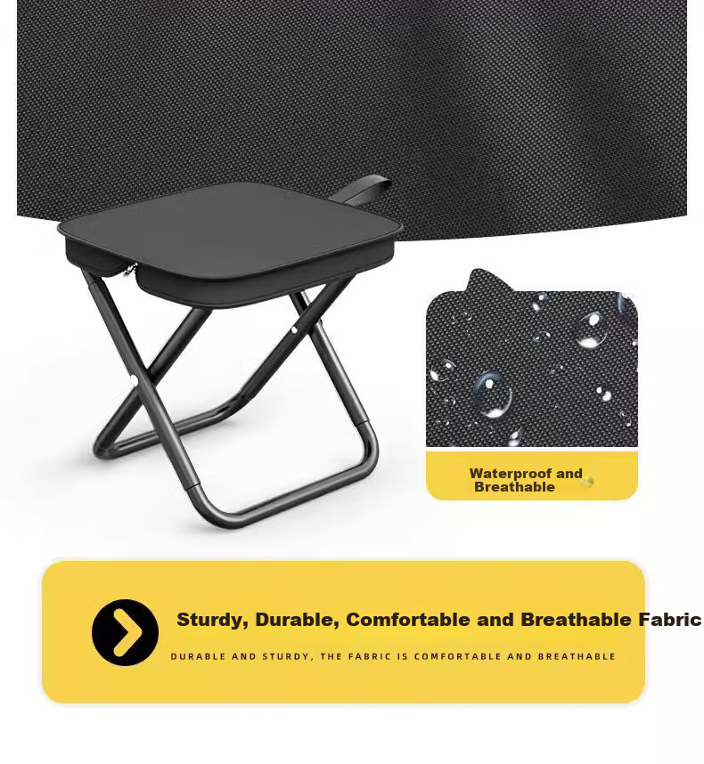 Miaomei Outdoor Folding Chair, Portable Small Stool, Fishing High-Speed Rail Chair, Camping Stool, Picnic Chair, Handbag Stool, Convenient Storage 4