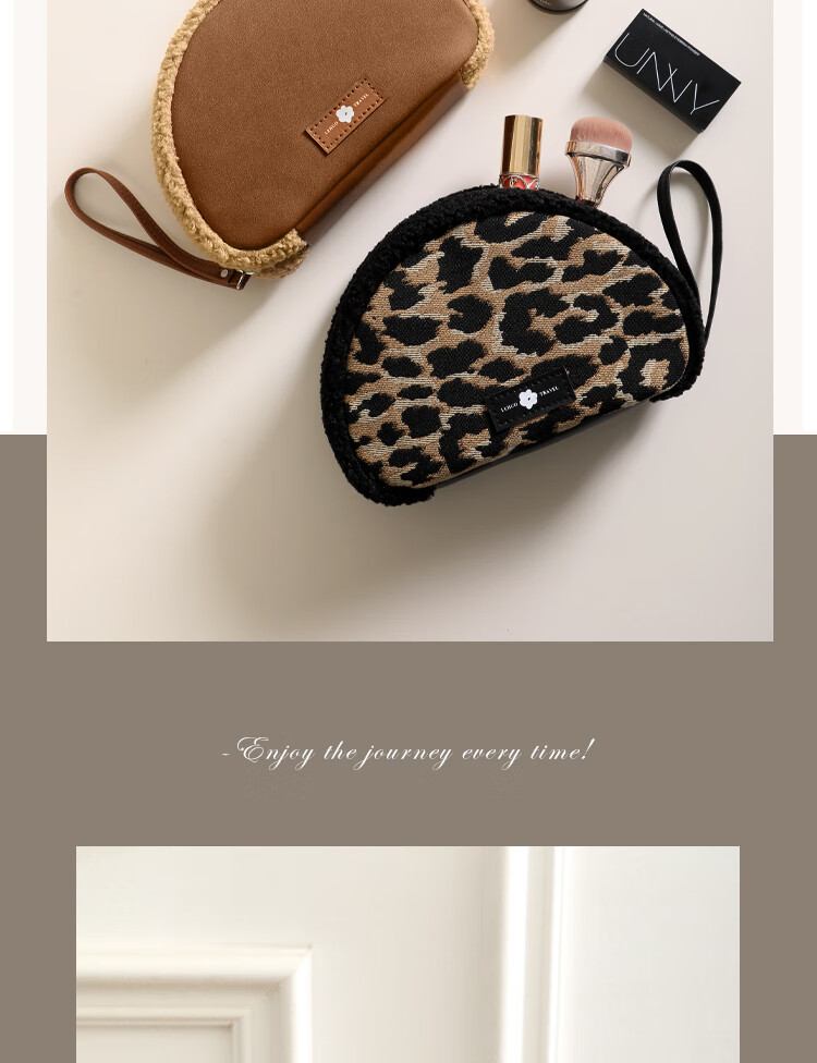 Lehuolvxing Portable Cosmetic Bag for Women, 2026 New Stylish Small Toiletry Organizer, Compact Makeup And Skincare Storage Pouch 3