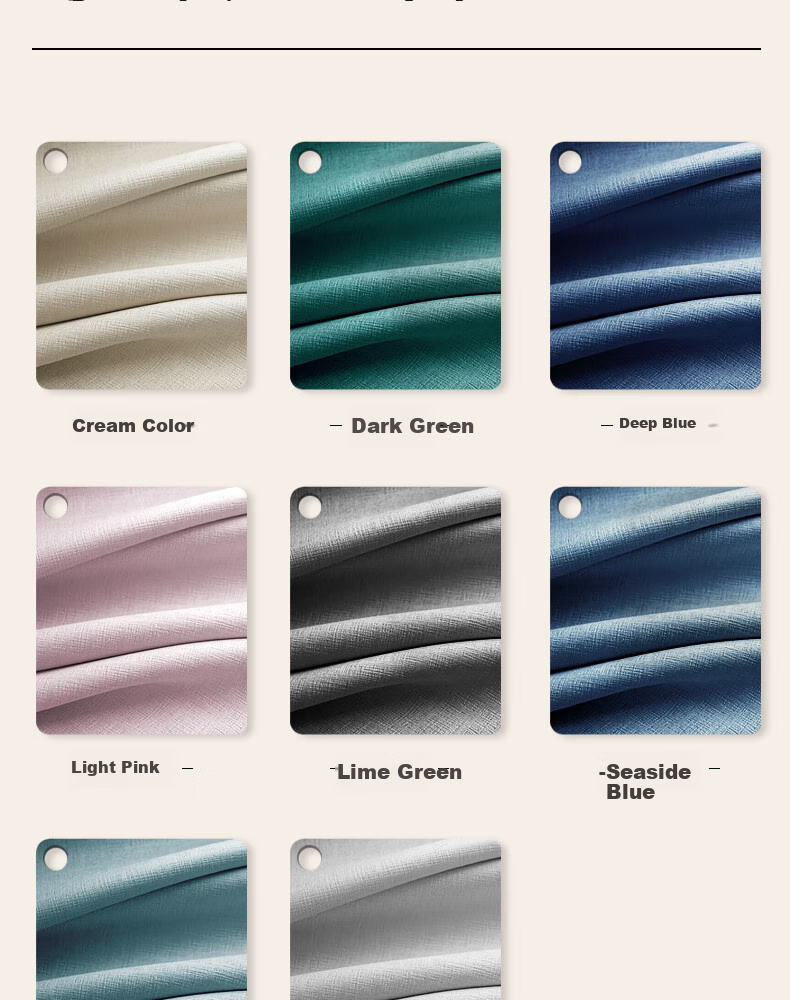 Ali Curtain, No Drilling Required, Hook-Type Blackout Curtain, High Sunshade for Living Room, Finished Curtain, Width 1.3 Meters, Height 1.8 Meters 16
