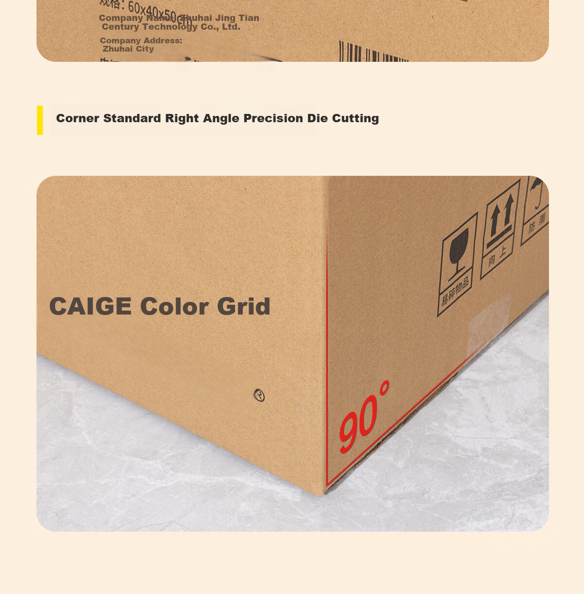 Caige Moving Cardboard Boxes, Packing Boxes, Storage Boxes, Shipping Boxes, Thick Paper Shell Boxes, Large Moving Boxes, Moving Helper Cardboard Boxes with Handles, 60*40*50cm 8
