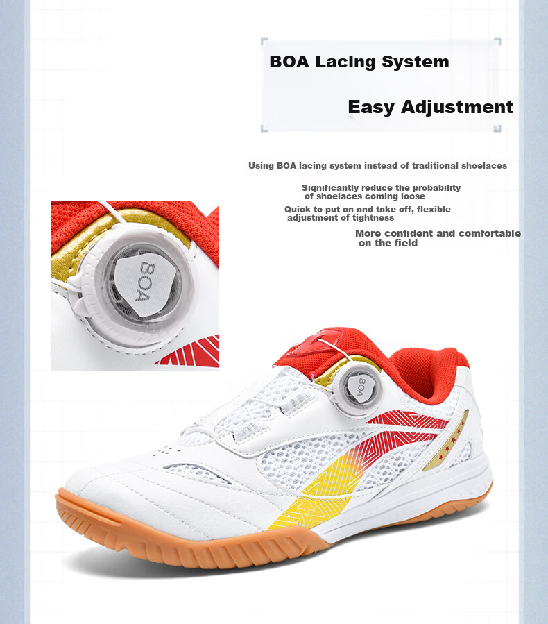 Li-Ning Table Tennis Shoes for Men And Women, Eagle Eye 2.0 PE Badminton Shoes, Professional Training Non-Slip Shock-Absorbing Sports Shoes, Size 41 3
