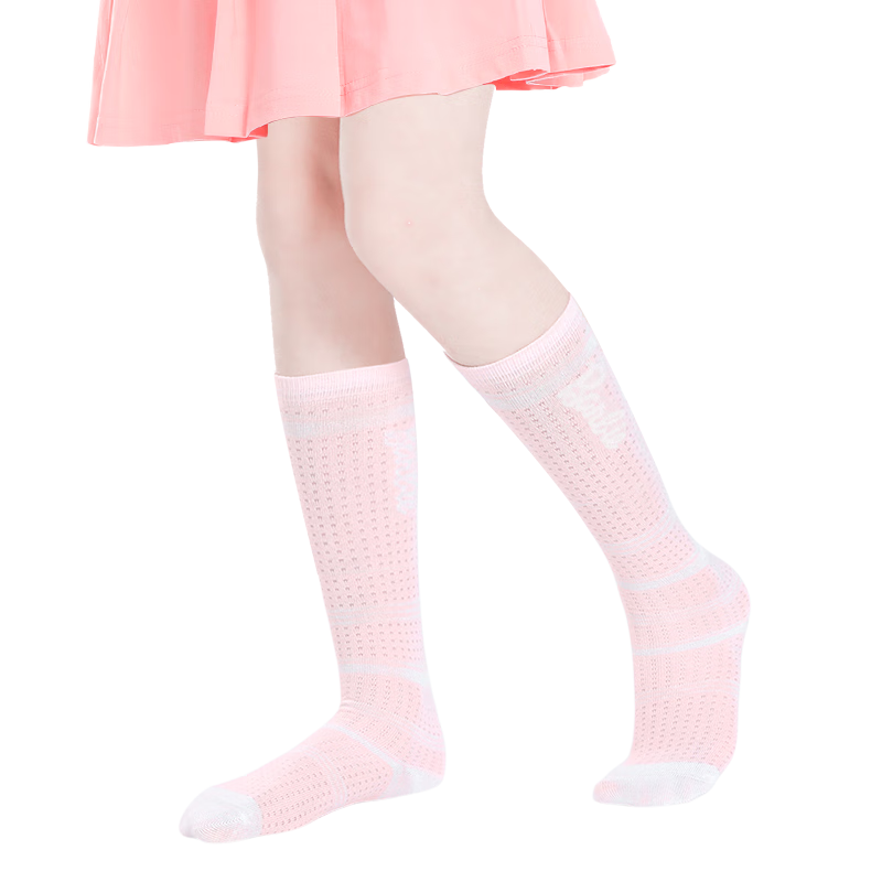 Barbie Girls' Mid-Calf Socks, Children's Long Socks, Spring And Autumn Cotton Socks, Girls' Mesh High Socks, Student Thin Long Socks