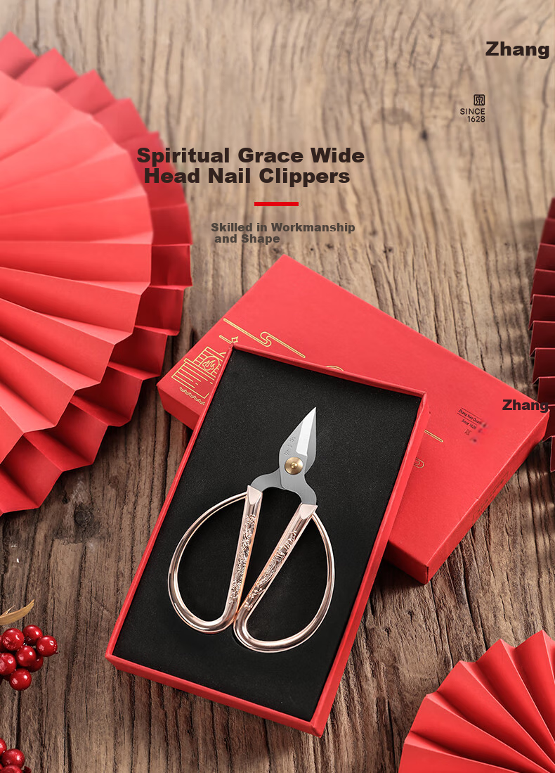 Zhangxiaoquan Nail Clipper, Nail Scissors, Specialized for Thick And Hard Nails, Stainless Steel Nail Cutter, Small Scissors, Moutai Blue NS-15 1