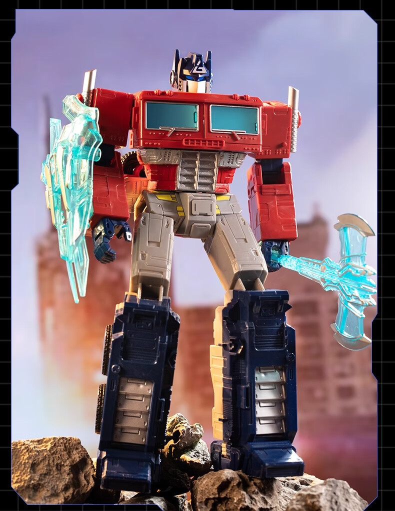 Miaobeile Children's Transforming Toy, Boys' Action Figure, Bumblebee Optimus Prime Car Model, Birthday Gift Box for Boys 6