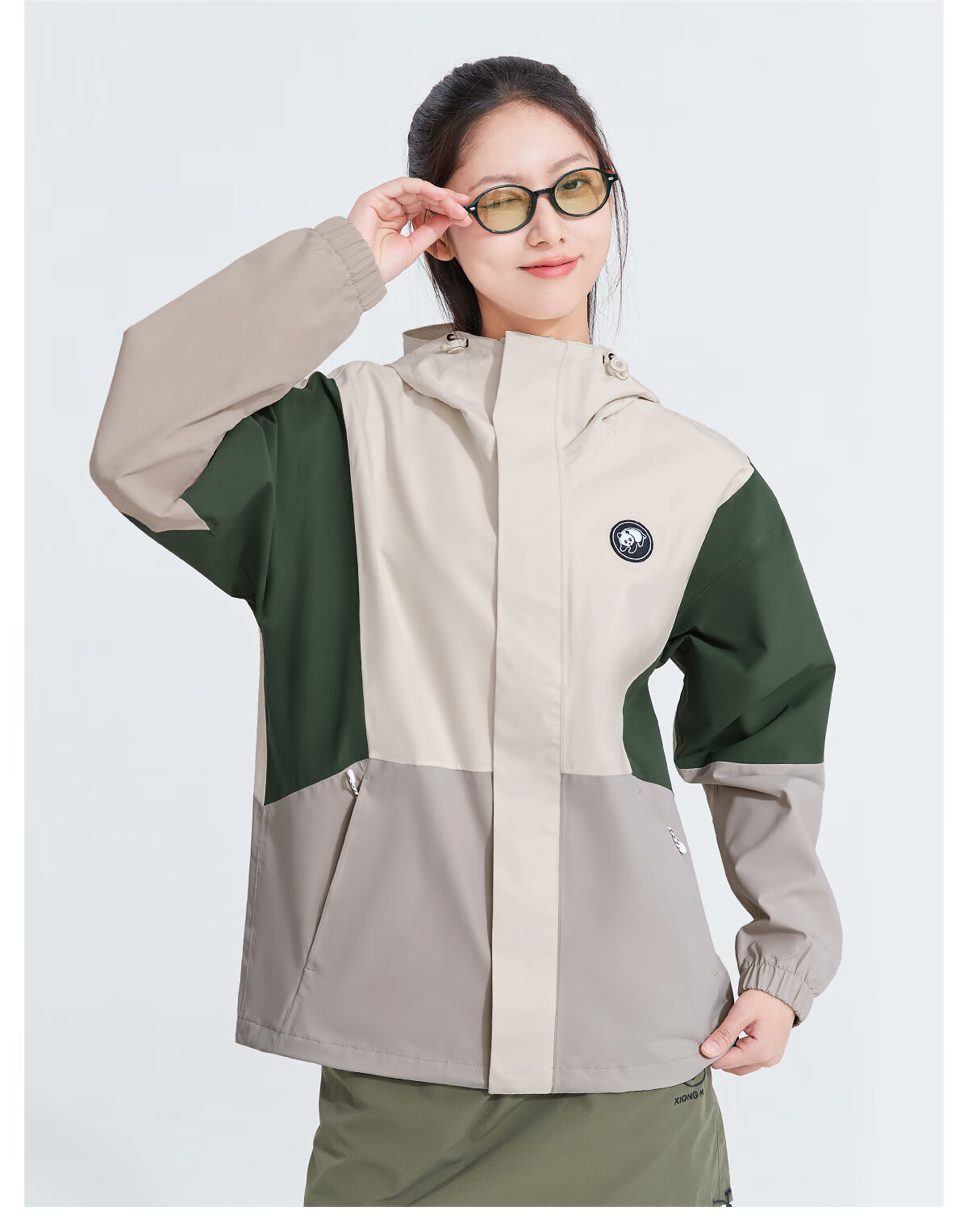Panda Camel Series Yunxi Single-Layer Waterproof Windproof Outdoor Mountaineering Jacket for Men and Women 8640, M 21