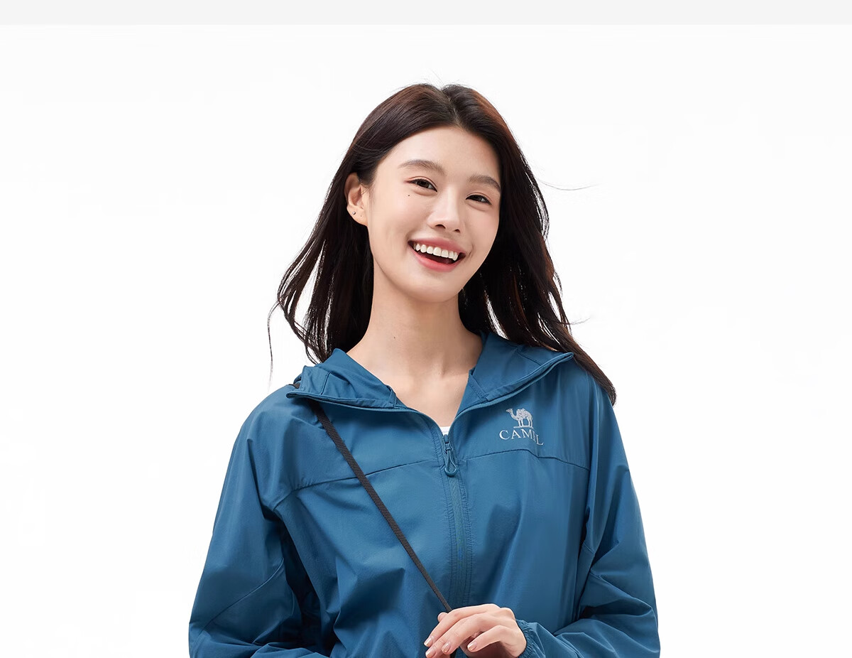 CAMEL Outdoor Sun Protection Clothing UPF50+, Unisex Water-Repellent Sun Protection Jacket A35BA45088 S 28
