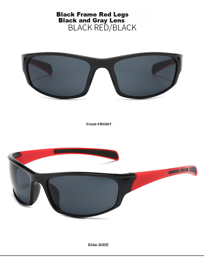 LOVECRAFT New Outdoor Sports Sunglasses, Model 9937, Black Frame with Gray Lenses, Specially Designed for Men And Women's Cycling And Running 6
