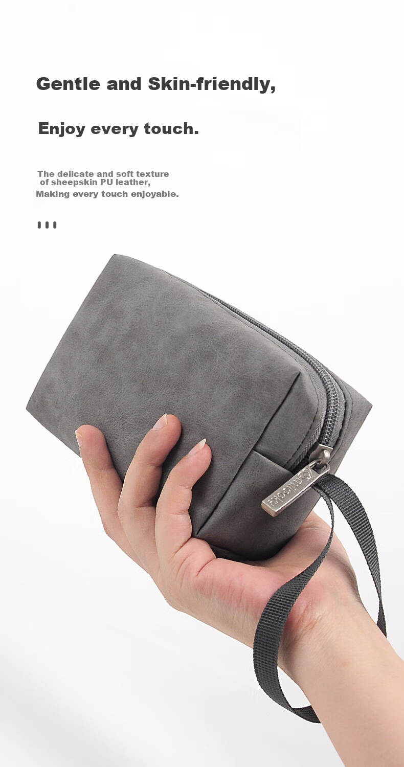 Milooky Computer Power Cord Mouse Protective Case, Portable Makeup Bag, Large Capacity Multifunctional Handheld Travel Storage Bag 4