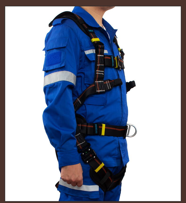 Shandouao SHANDUAO Full-Body Five-Point Wind Power Safety Harness, High-Altitude Work National Standard AD9073, Individual Safety Harness 2