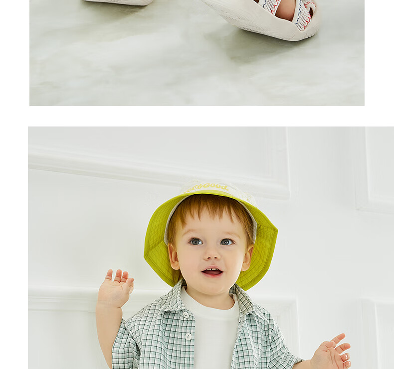 Tilanis Summer Infant Toddler Pre-Walking Breathable Learning Shoes Functional Shoes Boys Girls Non-Slip Sandals White/Apricot Size 23 8
