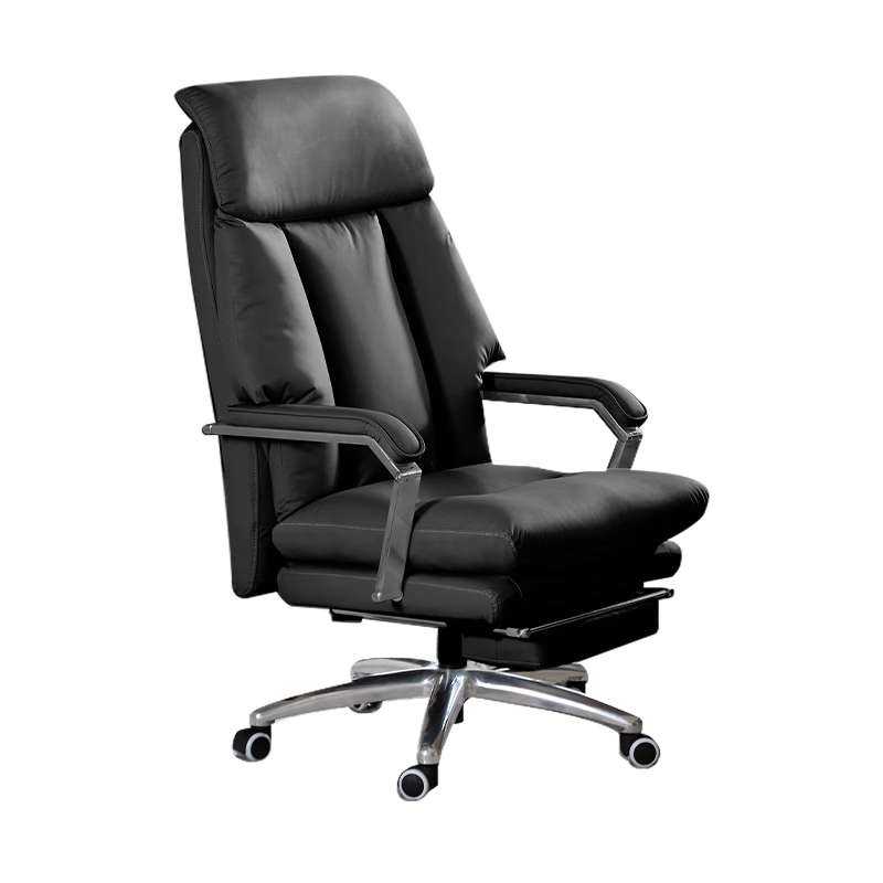 KUKA Genuine Leather Executive Chair with Backrest, Office Nap Chair, Computer Chair, Gaming Recliner, High-Back Chair
