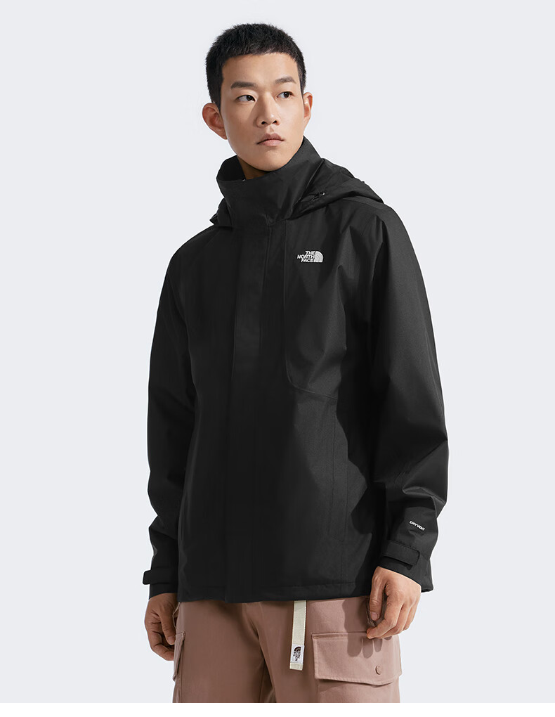 The North Face Men's Outdoor Windproof Single-Layer Hard Shell Jacket 8AUM, Gravel Sand/AWA, XL 4