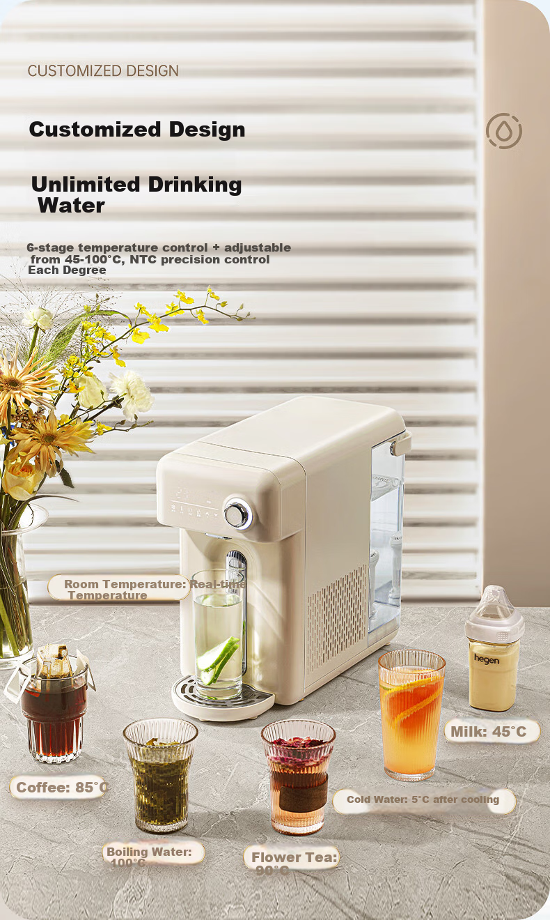 Zhuolang Instant Hot Water Dispenser for Milk And Home Use, Cooling + Heating All-In Water Dispenser, Desktop Small-Sized Water Cooler ZL-SR16 5