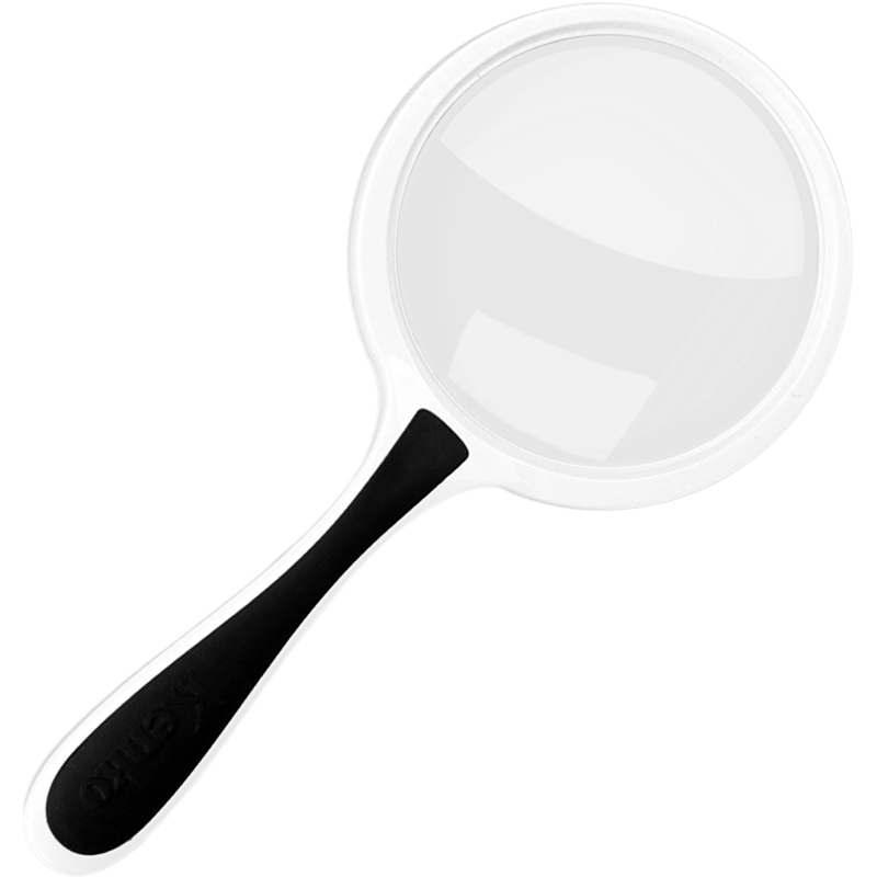 KENKO Japanese Handheld Reading Magnifier (With Auxiliary Magnifier), 60mm, PKC-022