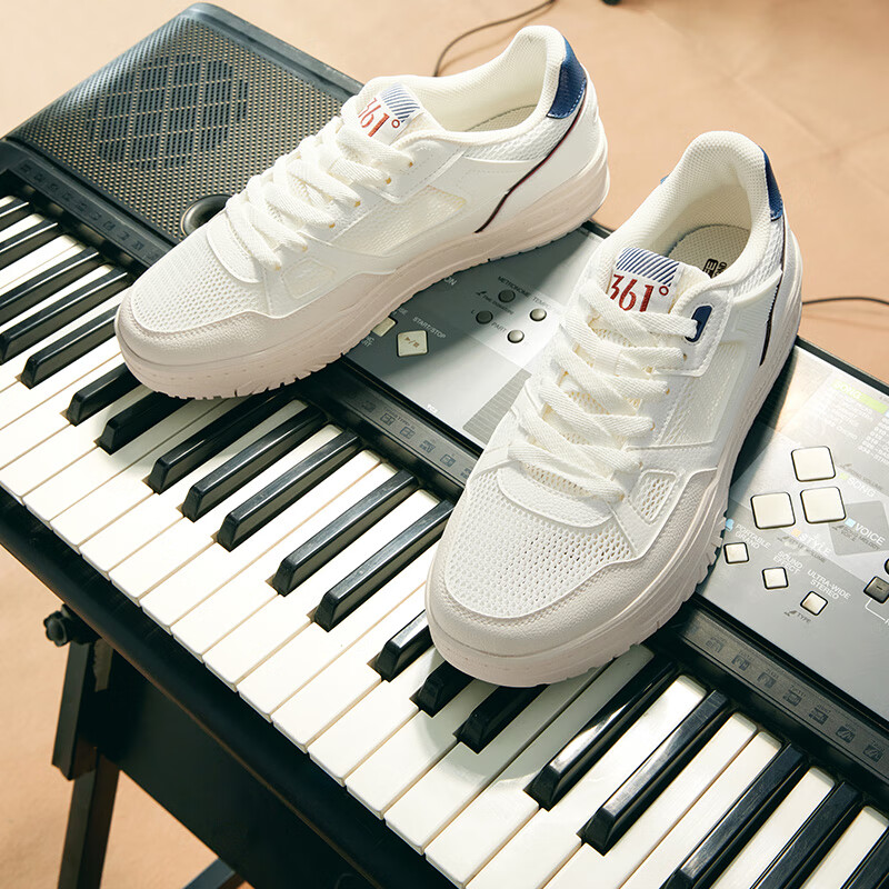 361° Men's Sneakers, Spring And Summer Low-Top Classic Mesh Breathable Sports Shoes, Flat Casual Shoes, 672516624-3