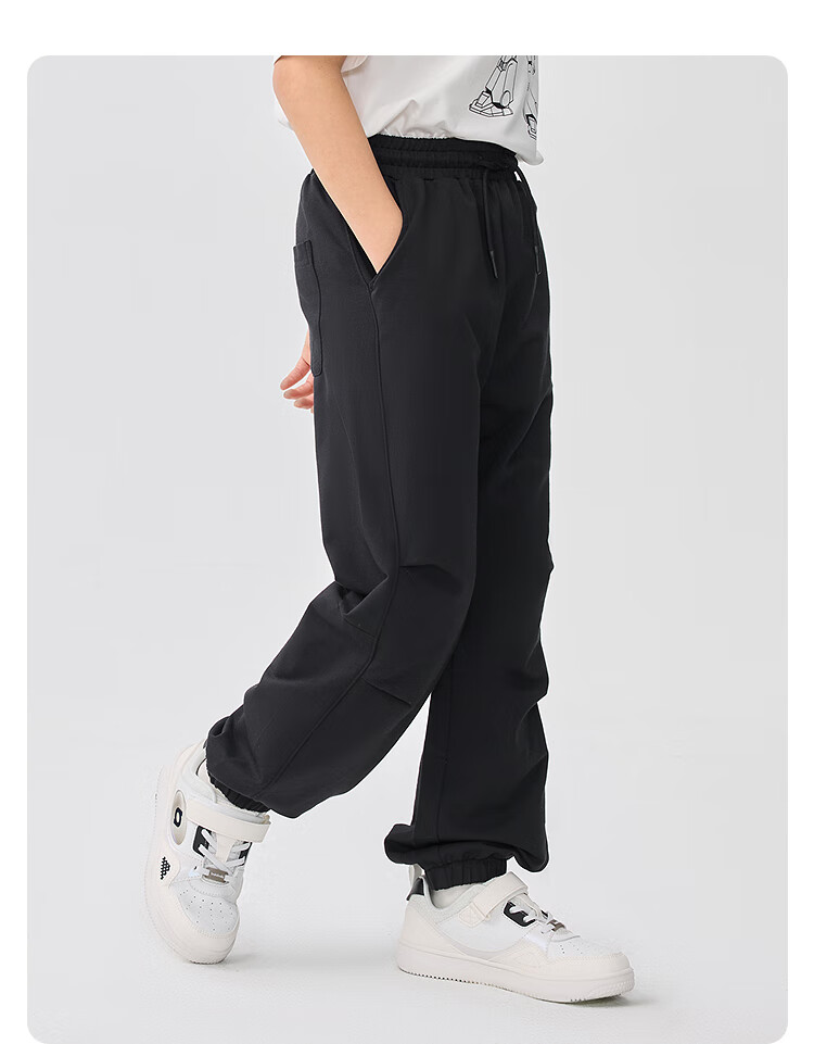 BALABALA Children's Clothing Pants for Boys And Girls, Summer 2025 Loose-Fitting Versatile Twill Long Pants 208225108205 10