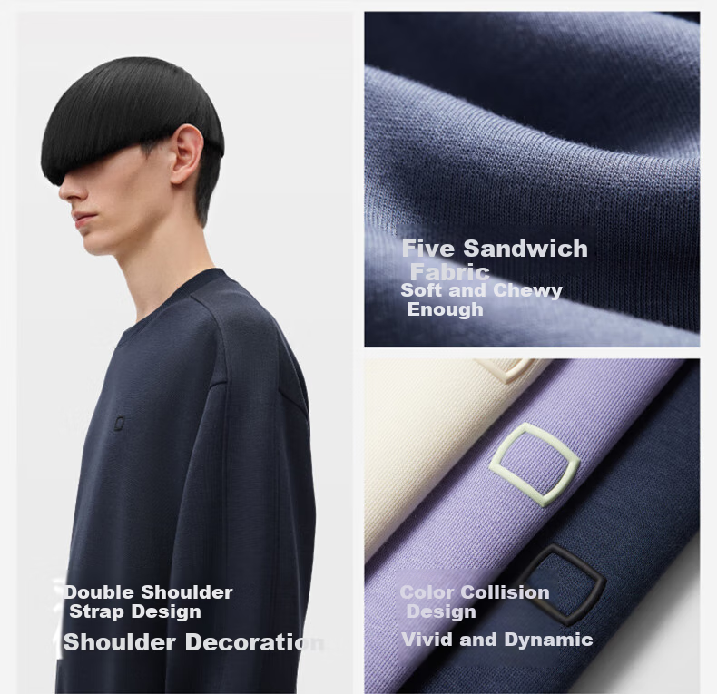Bananain Very Comfortable 503Relax Unisex Round Neck Sweatshirt, Warm Top, Couple's Versatile Long-Sleeve T-Shirt, New Style 2026 5