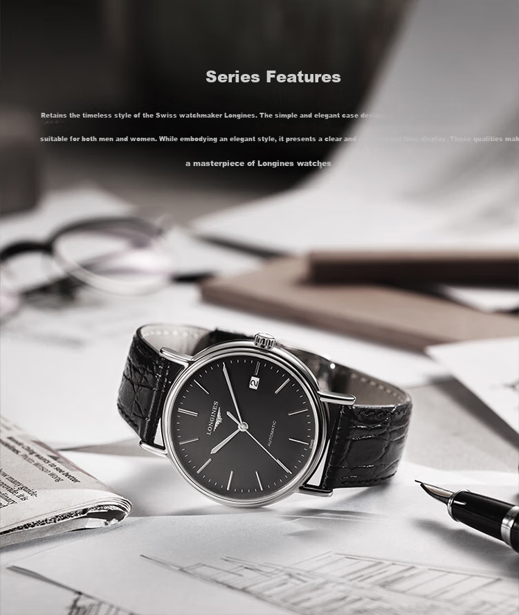 LONGINES Swiss Watch, Fashion Series, Men's Steel Strap Mechanical Watch, L49224926 3