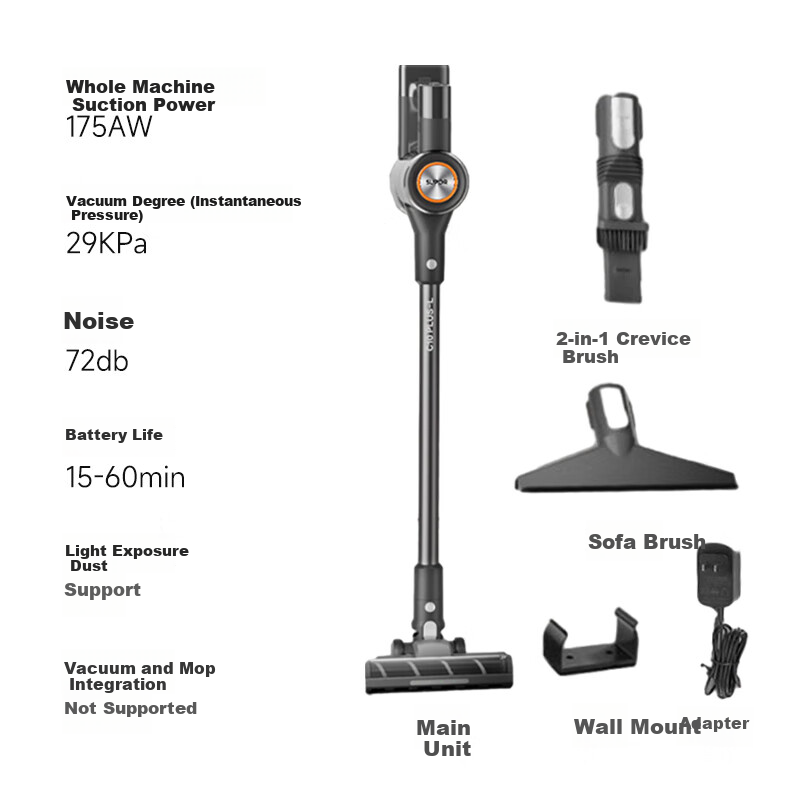 苏泊尔（SUPOR）【国家补贴】吸尘器家用无线手持大吸力大功率光照显尘长续航宠物家庭适用节日礼物C10 PLUS-L