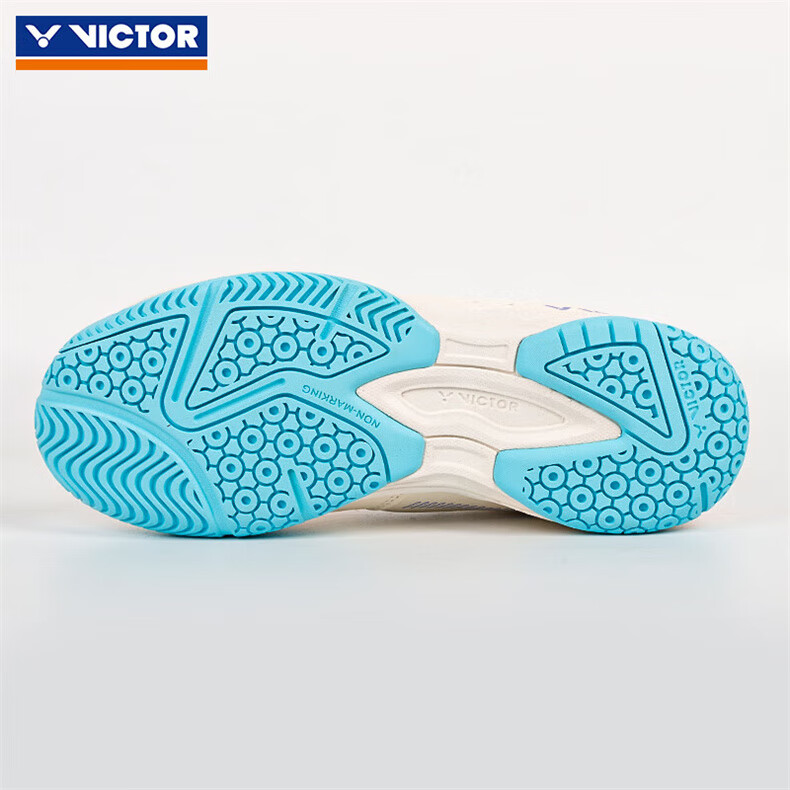 VICTOR Badminton Shoes A170II Second Generation, Unisex Wear-Resistant Breathable Sports Shoes, White And Gray, Size 43 6