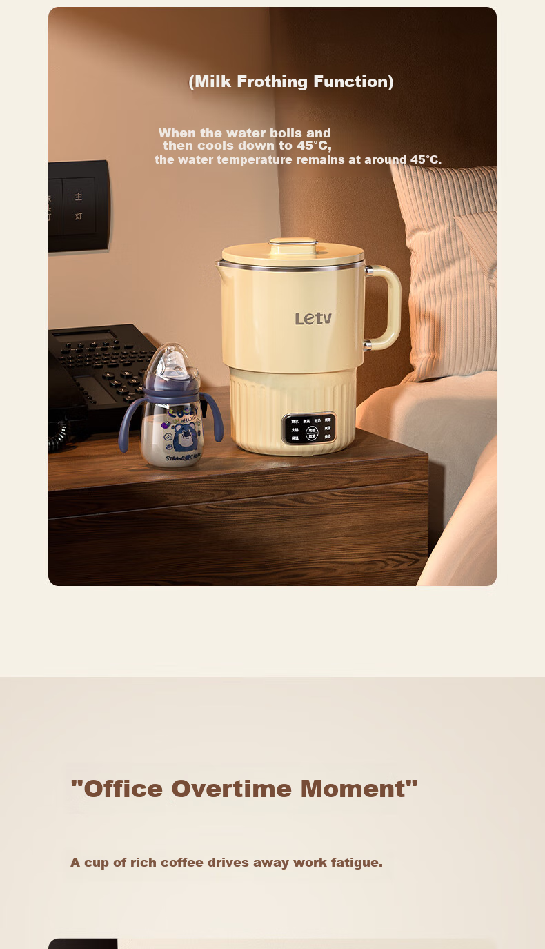 LeTV TV Automatic Water Filling Electric Kettle Bottom Water Supply Embedded Tea Table Kung Fu Tea Kettle Water Boiling Drinking Water Heating Integrated Pump Glass Tea Pot Insulated Brewing Kettle 6