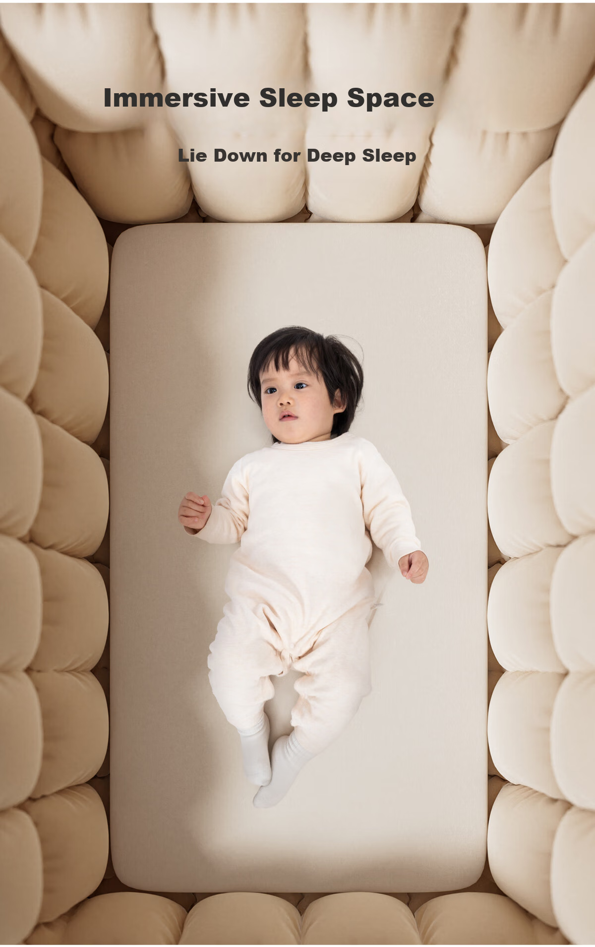 Coolbaby Smart Dream Foldable Baby Crib Convertible to Large Bed, Multifunctional Newborn Changing Table, Baby Bed - Basic Model 13