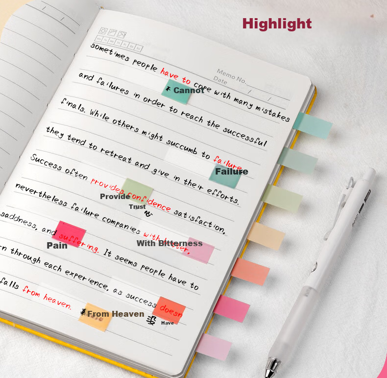 SUNWOOD 5-Color Index Stickers, Colorful Classification Organizer Labels for Journaling, Large/Medium/Small Sizes, 3 Packs Totaling 420 Pieces, 6638 10