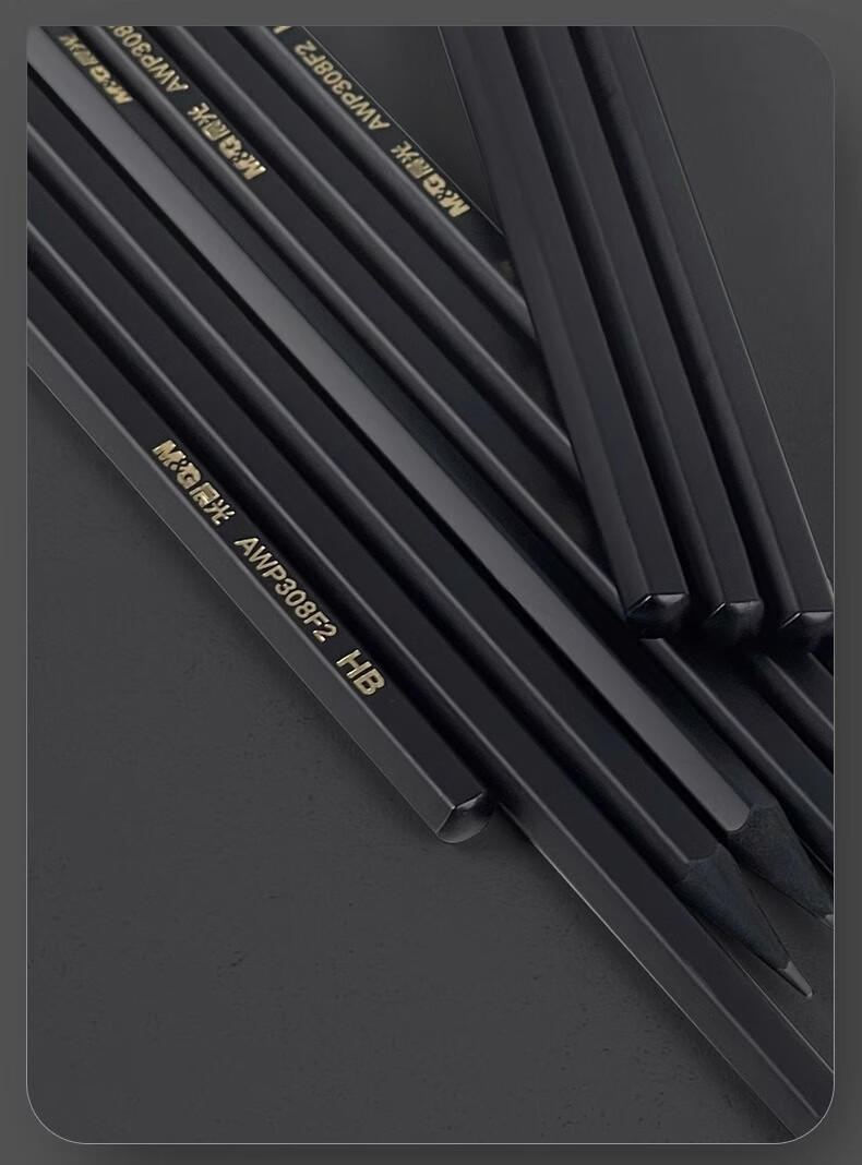 M&G Wooden 2B Black Hexagonal Pencils, Pack of 10 8