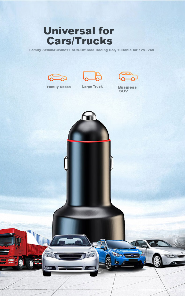 Niuman Car Charger, Super Fast Charging, Suitable for Laptops, Huawei, Xiaomi, OPPO, Apple, Honor 16