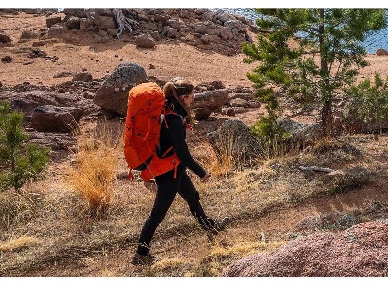 DEUTER Hiking Backpack, Zhen Tu Heavy-Duty Large Capacity Outdoor Bag, Trekking Travel Backpack, Shale Color-45+10SL 23