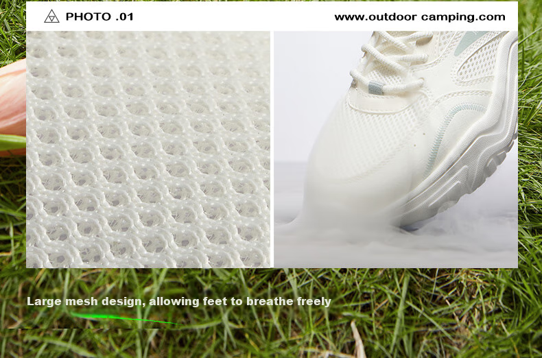 361° Women's Sports Shoes, Spring And Summer Mesh Thick-Soled Heightening Casual Commuter Dad Running Shoes for Women, 682426763F-5 5