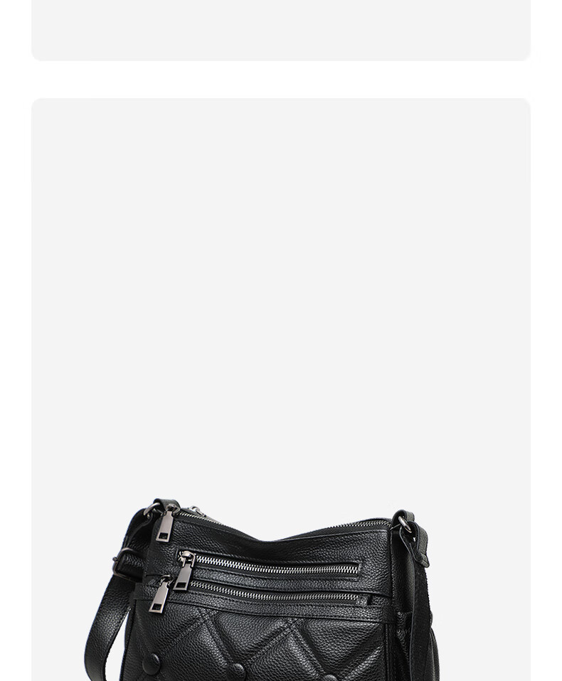 YUYULA Leather Handbag, Women's Crossbody Bag, Light Luxury Mom Bag, Practical Gift for Middle-Aged And Elderly Mothers on Mother's Day 2