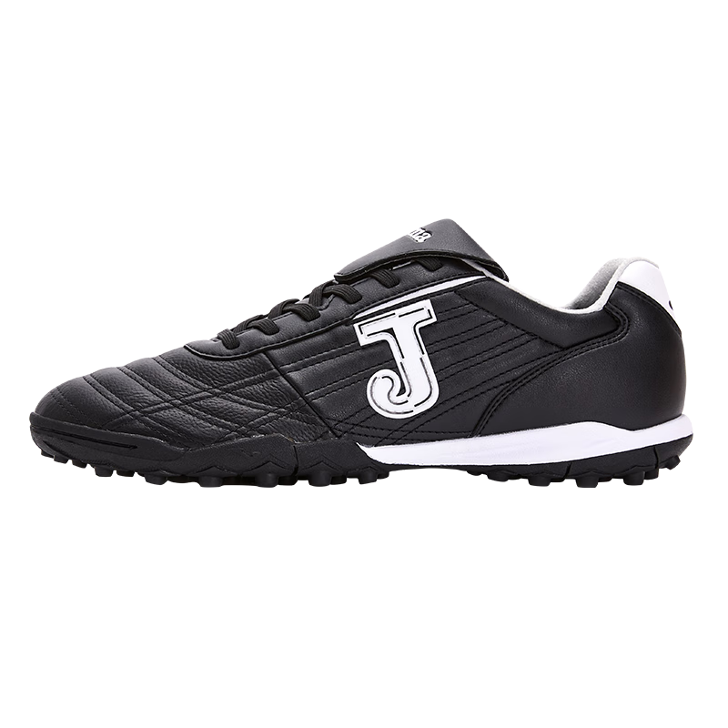 JOMA Kangaroo Leather Soccer Shoes for Adults, Children, Teenagers And Students, TF Turf Cleats for Football Matches And Training, Black, Size 40.5