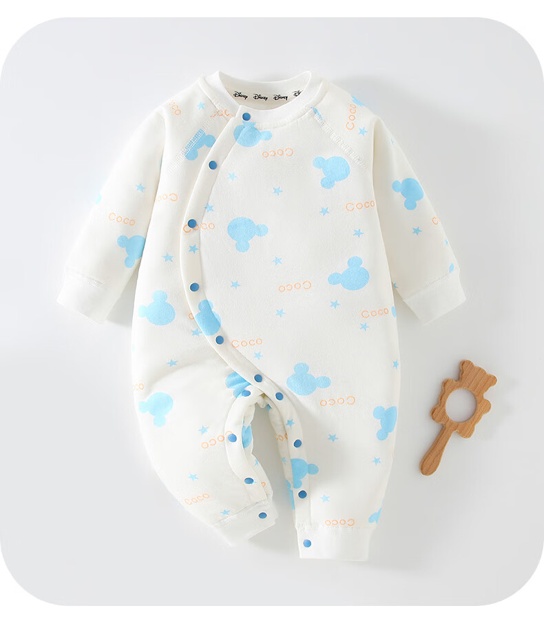 Disney Baby Clothes, 60g Newborn Onesie, Padded Full Moon Infant Romper, Hundred Days Sleepwear, Spring Autumn Winter Seaso 5